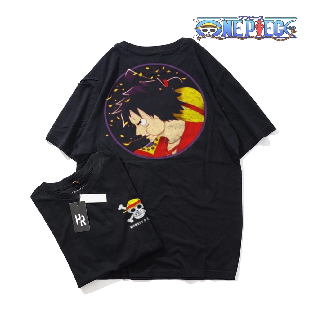 Jual Baju Kaos One Piece Luffy Bulat Monkey D Luffy Kaos Pria Anime