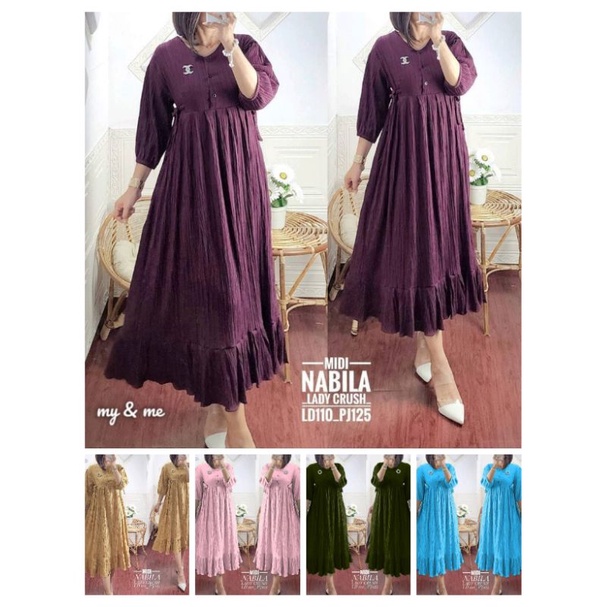 Jual Nabila Midi Ld 110 Pj 125 Shopee Indonesia