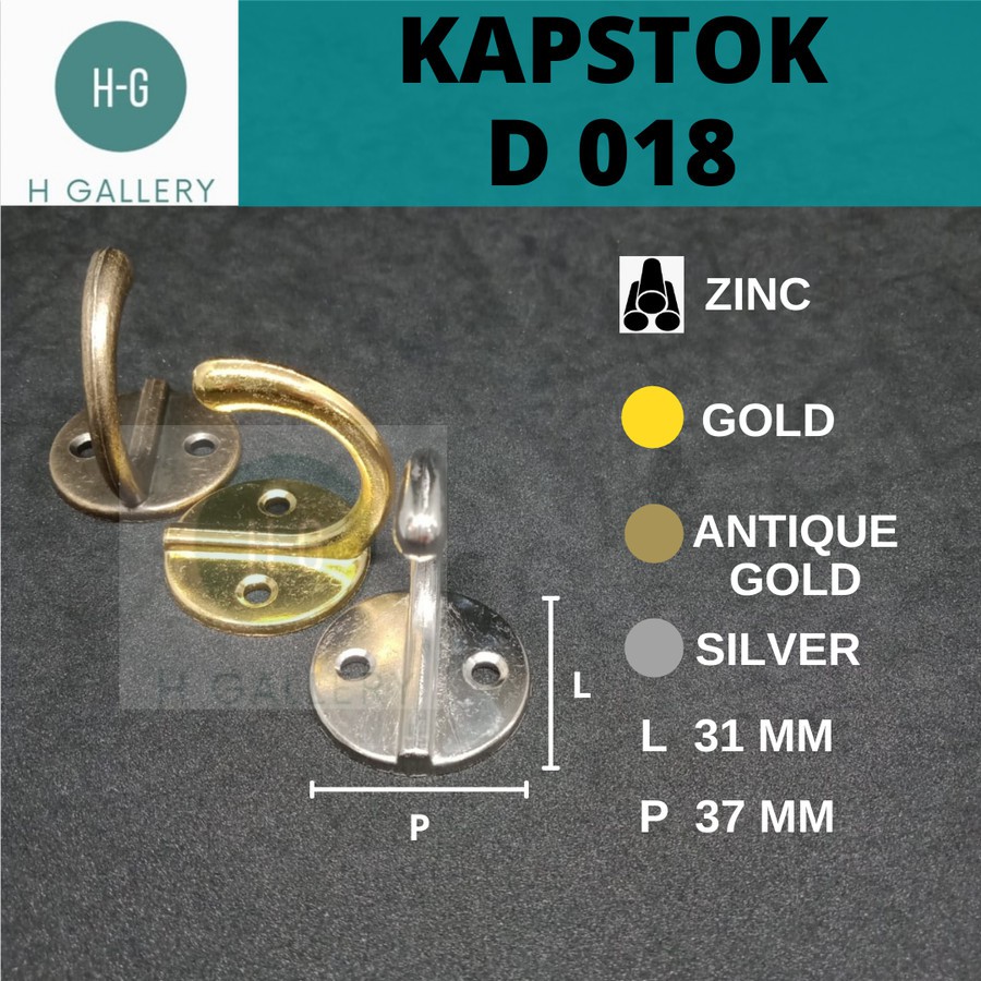 Jual KAPSTOK GANTUNGAN BAJU CANTOLAN BAJU CAPSTOK 1 HOOK D018