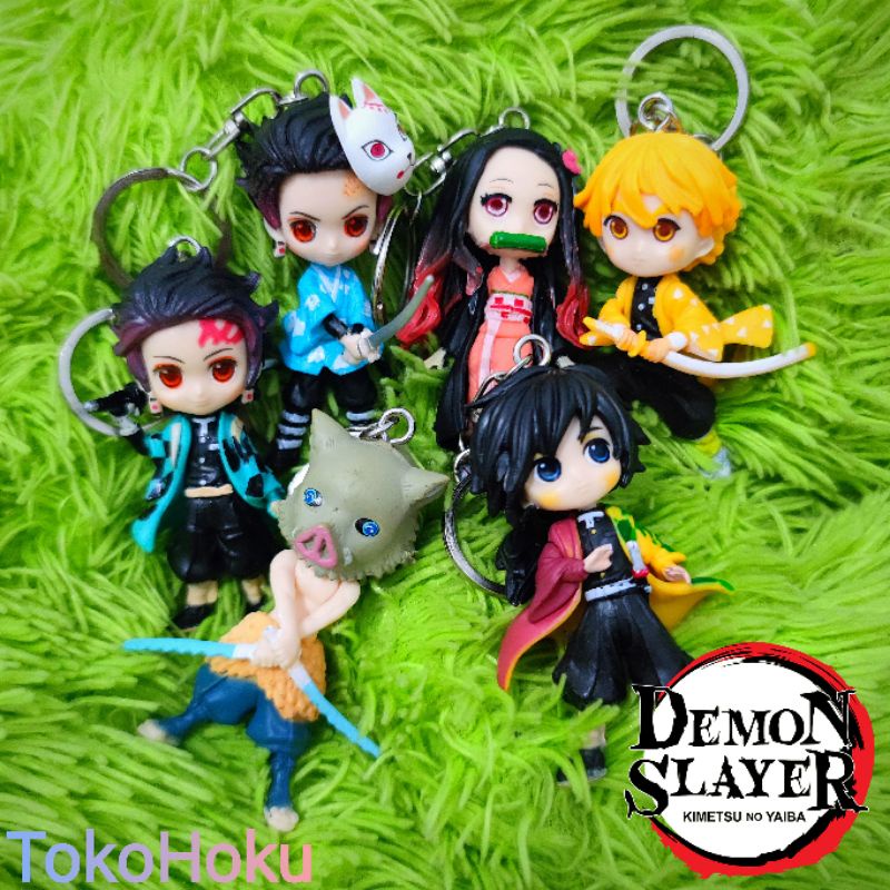 Jual Gantungan Kunci Kimetsu No Yaiba Demon Slayer Action Figure