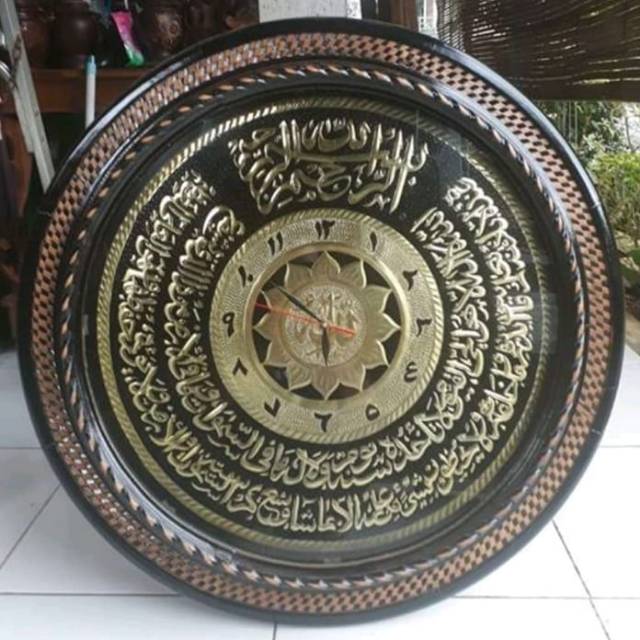 Jual Jam Dinding Kaligrafi Ayat Kursi Besar FREE ONGKIR JAWA MURAH