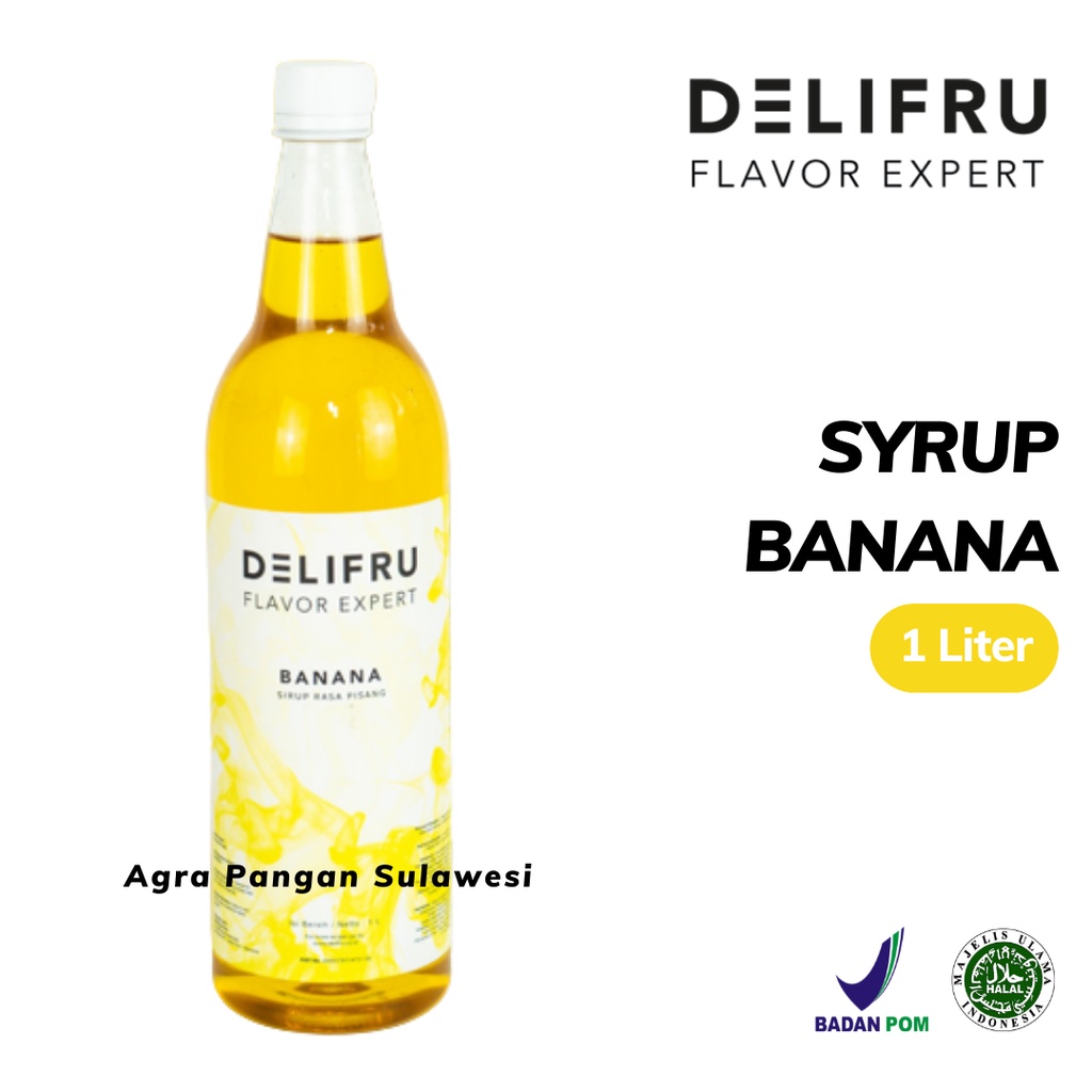 Jual Syrup Banana Delifru Sirup Pisang Buah Premium L Ml