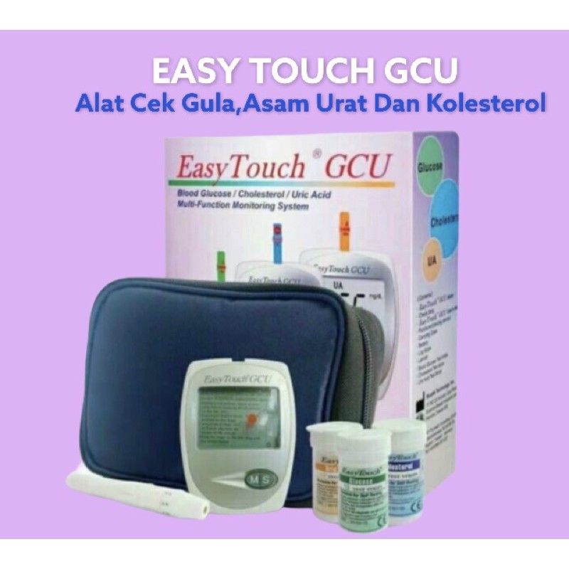 Jual ALAT CEK DARAH EASY TOUCH GCU GLUKOSA ASAM URAT KOLESTEROL