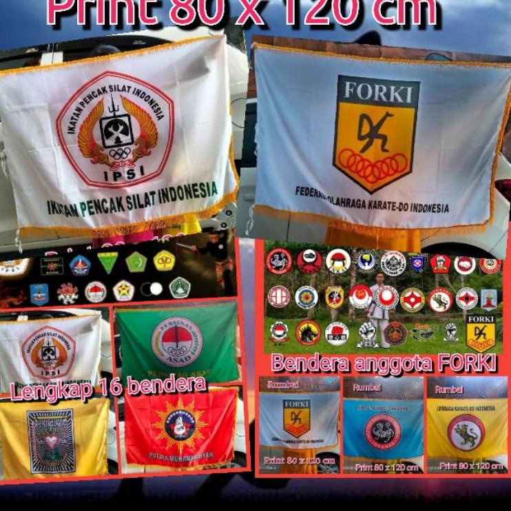 Jual Promo Rh Bendera Pencak Silat Anggota Ipsi Panji Pataka Ruang