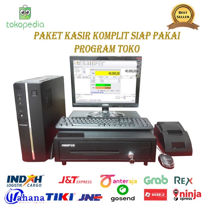 Jual Paket Komputer Kasir Siap Pakai Program Toko Shopee Indonesia