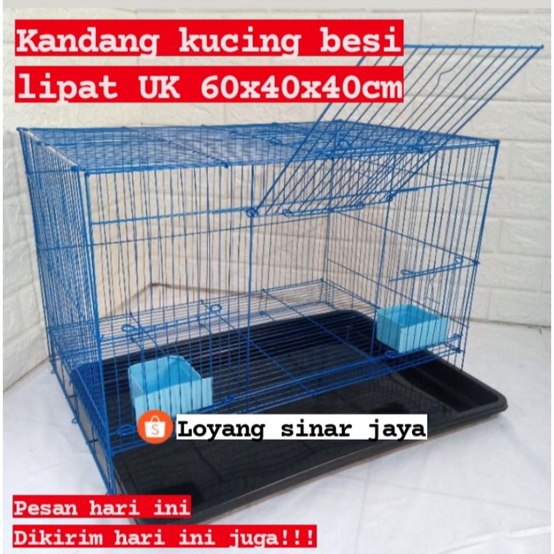 Jual Kandang Kucing Besi Lipat Murah Uk X X Shopee Indonesia