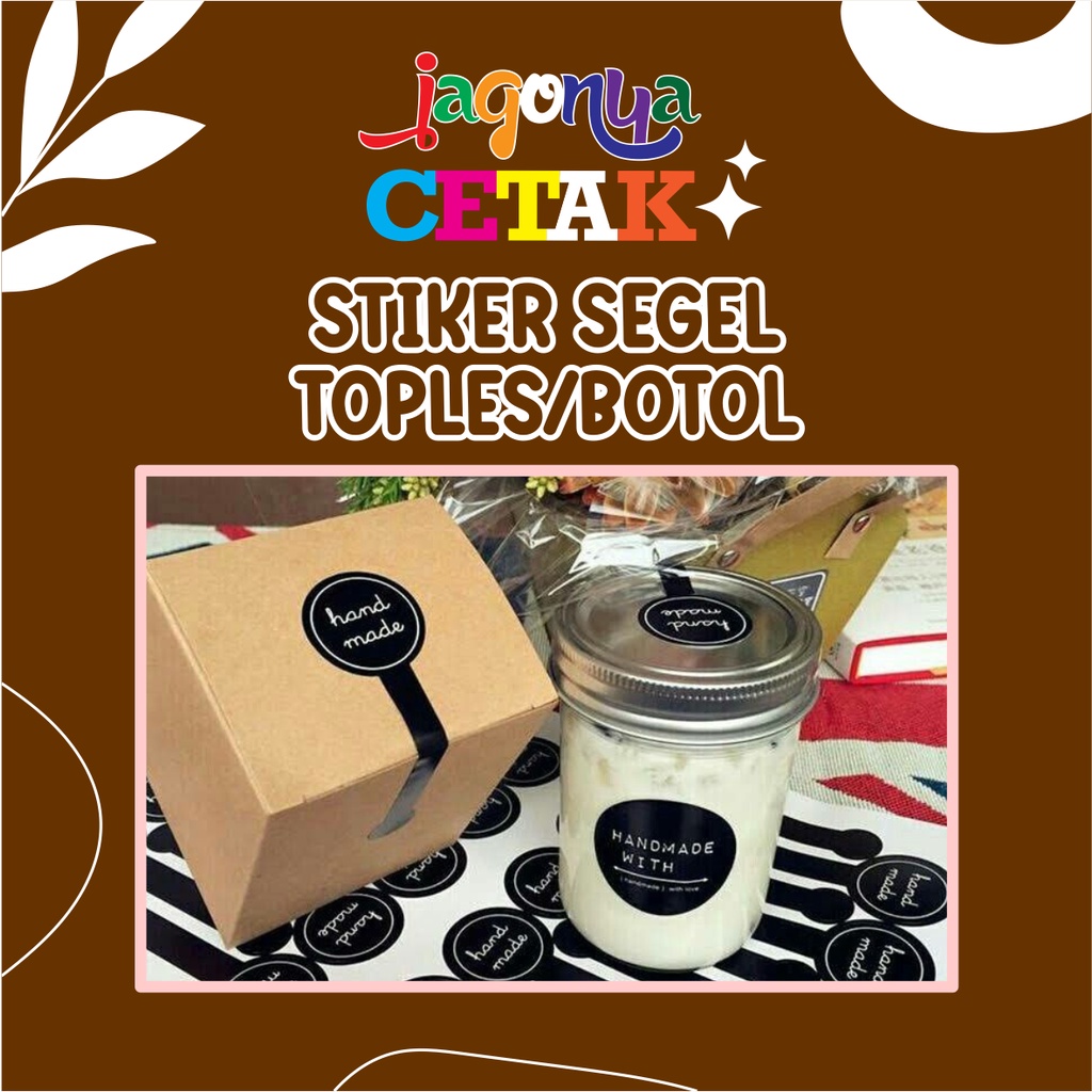 Jual Stiker Toples Stiker Lidah Stiker Segel Toples Kue Kering