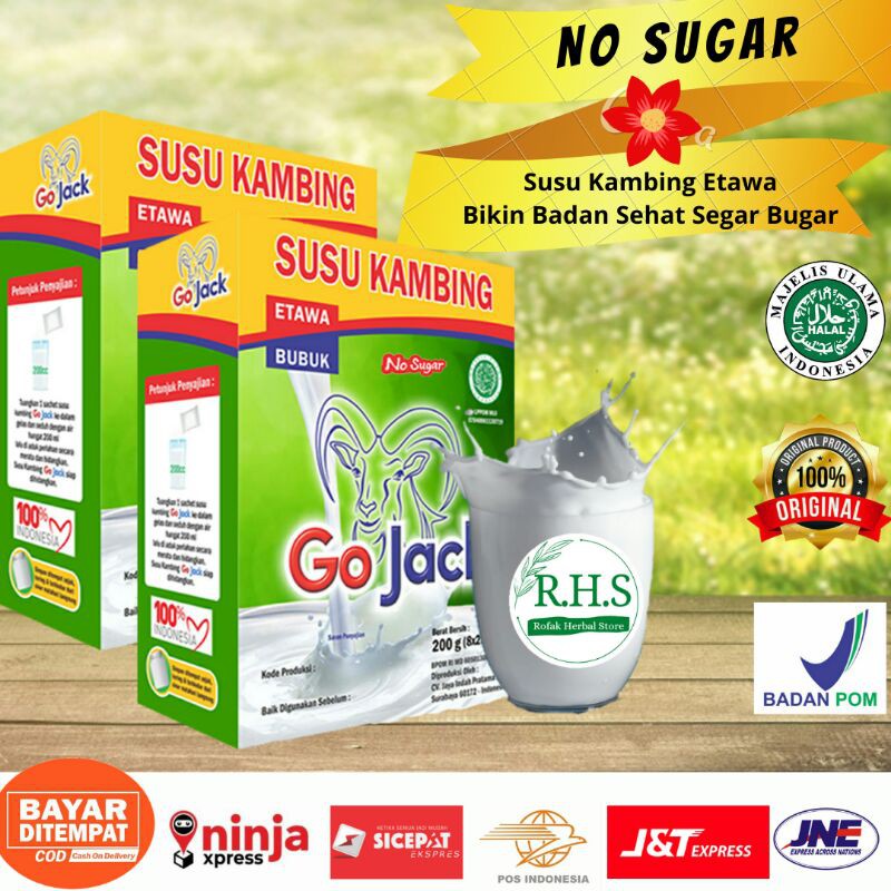 Jual Susu Kambing Susu Domba Etawa Bubuk No Sugar Tanpa Gula Kemasan