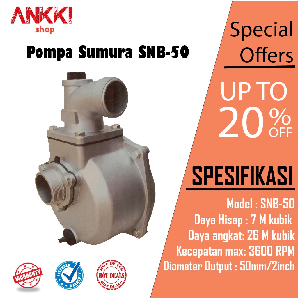 Jual Water Pump Body Sumura SNB 50 2 Shopee Indonesia