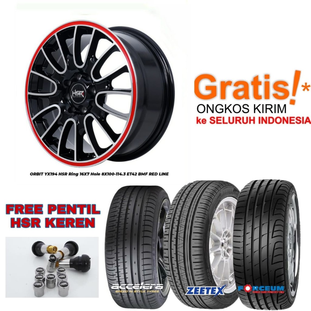 Jual Paket Velg Mobil Murah ORBIT R16 Ring 16 Untuk Avanza Xenia JAZZ