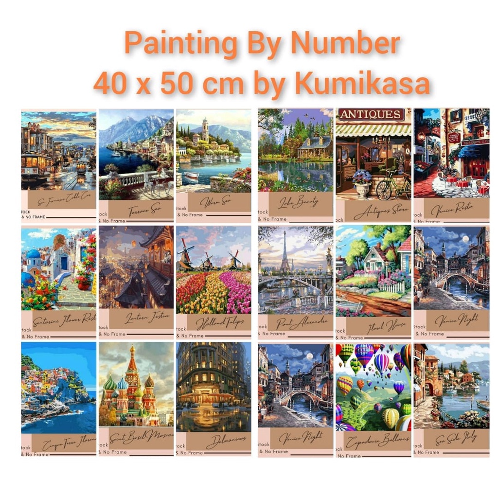 Jual DIY Painting By Numbers Kerajinan Tangan Lukisan Shopee Indonesia