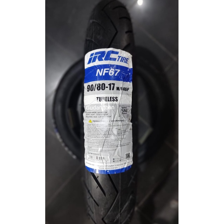 Jual IRC NF67 90 80 17 Tubeless FREE PENTIL Ban Luar Motor Bebek Satria