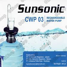 Jual Sunsonic Pompa Air Galon Elektrik Plus Wadah Tatakan Gelas Water