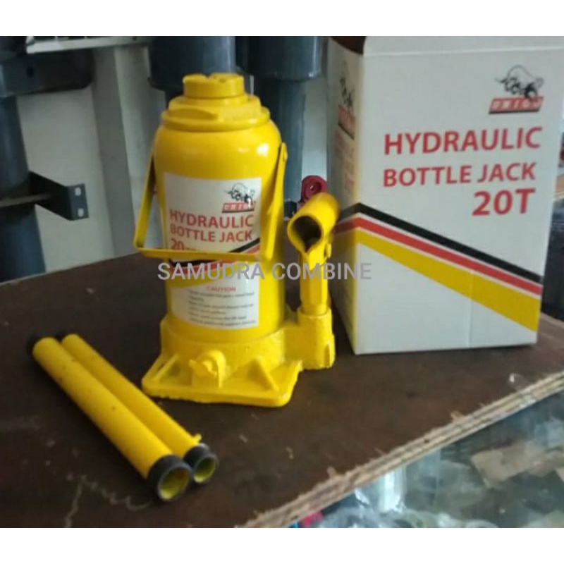 Jual Dongkrak Botol 20 Ton Unigo Kuning Hydraulic Bottle Jack 20T