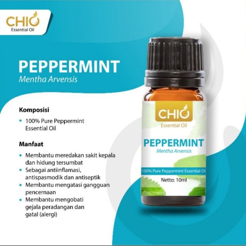 Jual Essential Oil Peppermint Minyak Atsiri Aromatherapy CHIO 10ml