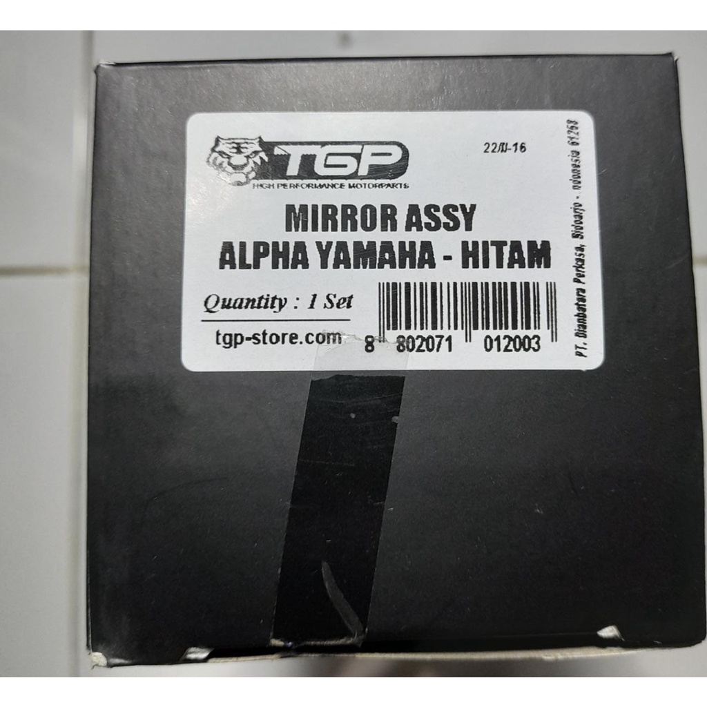 Jual Mirror Assy Tgp Kaca Spion Tgp Alpha Yamaha Hitam Shopee Indonesia