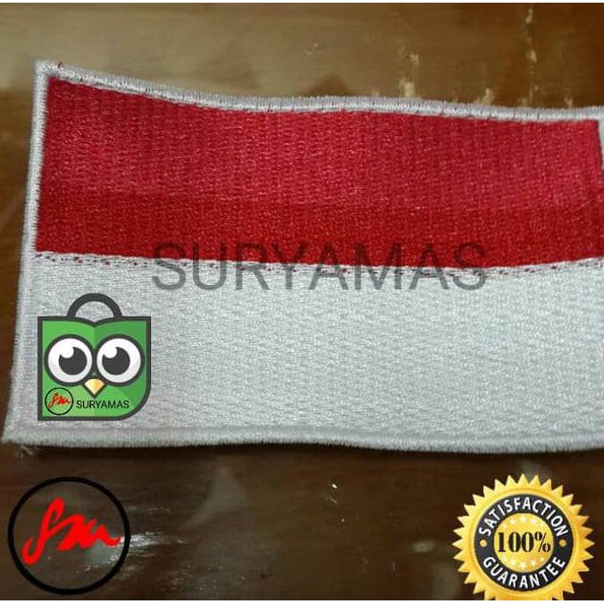 Jual Favorit Bordir Bendera Merah Putih Emblem Bendera Indonesia Murah