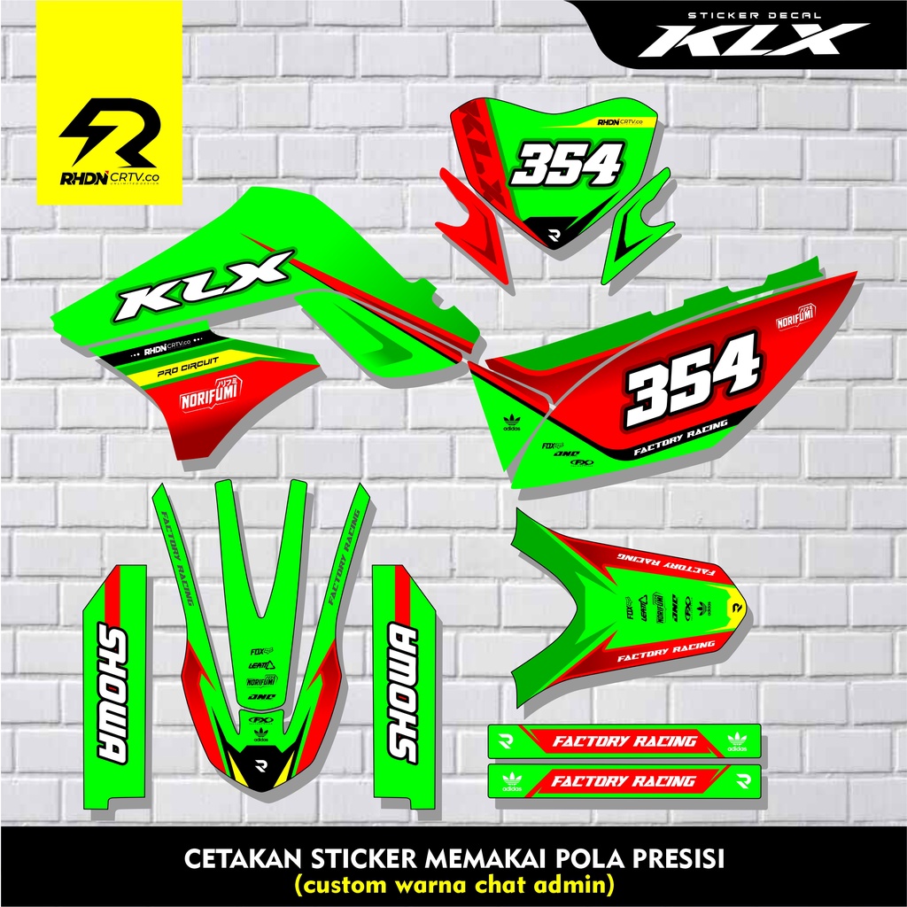 Jual Decal Klx Old Sticker Decal Kawasaki Klx S Sticker Decal