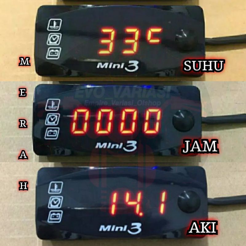 Jual Volt Meter Led Plus Charger 2 Usb Casan Voltage Model Tanam Body