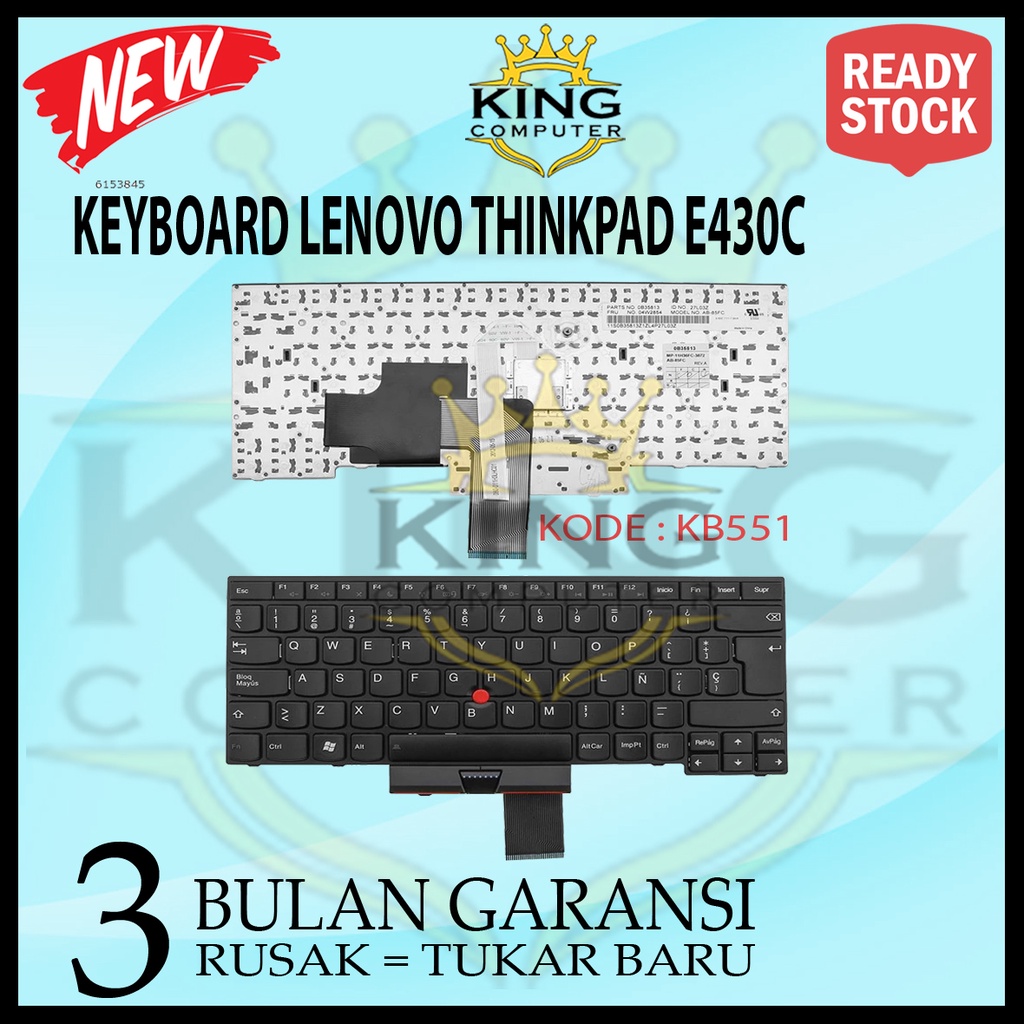 Jual Keyboard Laptop Lenovo Thinkpad E E E E T U Black