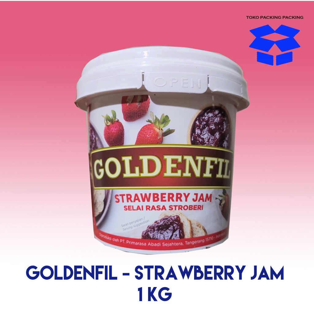 Jual Goldenfil Strawberry Jam Selai Rasa Strawberry 1 Kg Shopee