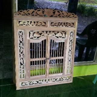 Jual Pigura Krepyak Hiasan Dinding Ukir Jati Non Finishing 70 X 80 Cm