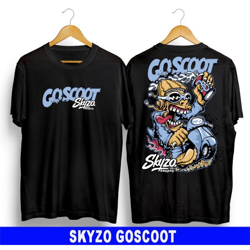 Jual T Shirt Baju Distro Original Terbaru Kaos Skyzo Goscoot Vespa