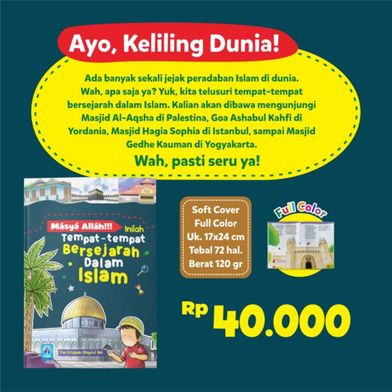 Jual MASYA ALLAH INILAH TEMPAT TEMPAT BERSEJARAH DALAM ISLAM