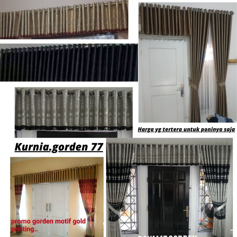 Jual Gorden Jendela Gorden Poni Atas Pintu Minimalis Import Blackout