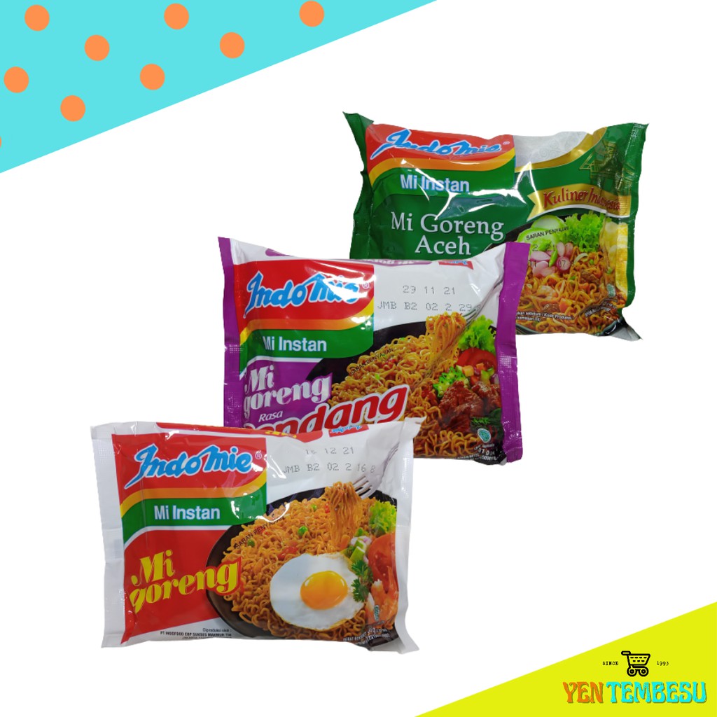 Jual Indomie Mi Instan Mie Goreng G Rasa Rendang G Dan Mi Goreng