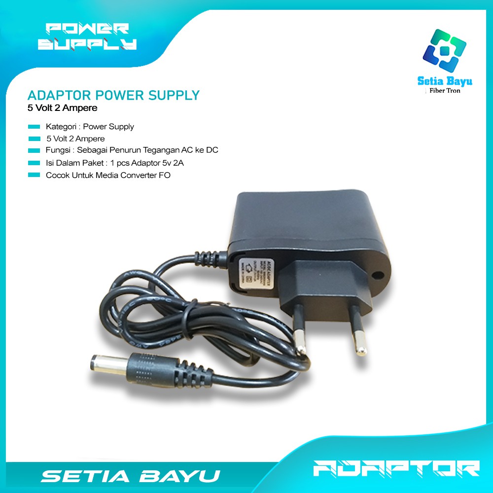 Jual Adaptor 5V 2A Converter Adaptor 5 Volt 2 Ampere Cocok Untuk