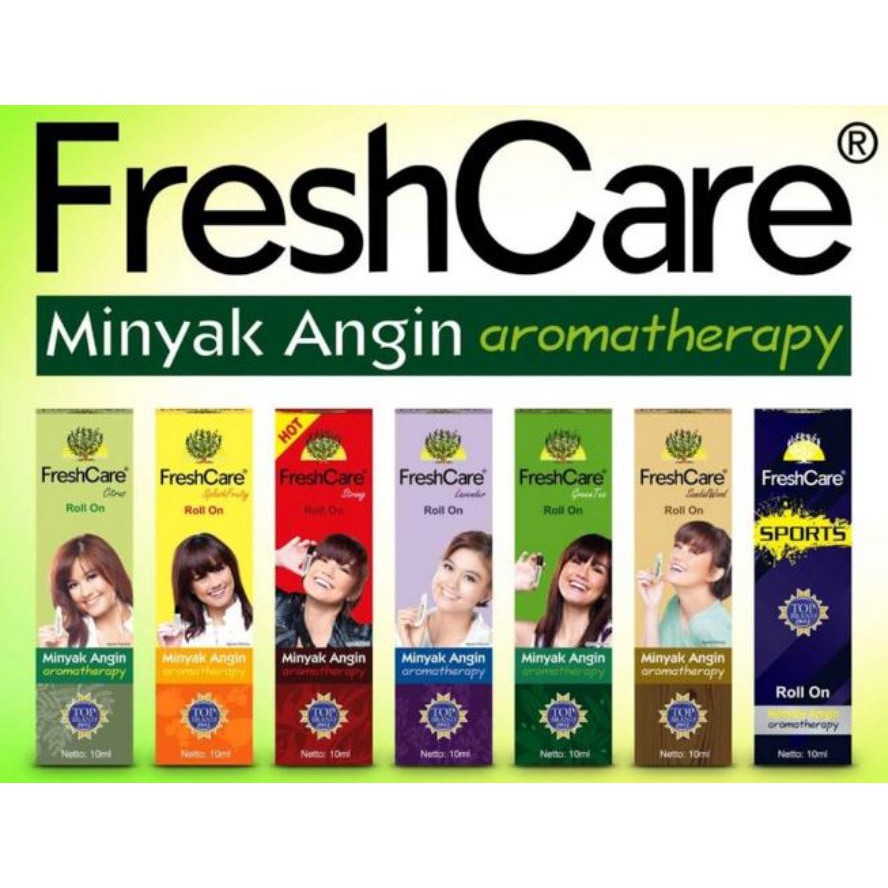 Jual ORIGINAL Fresh Care Minyak Angin Roll On Press Kerok Aromatherapy