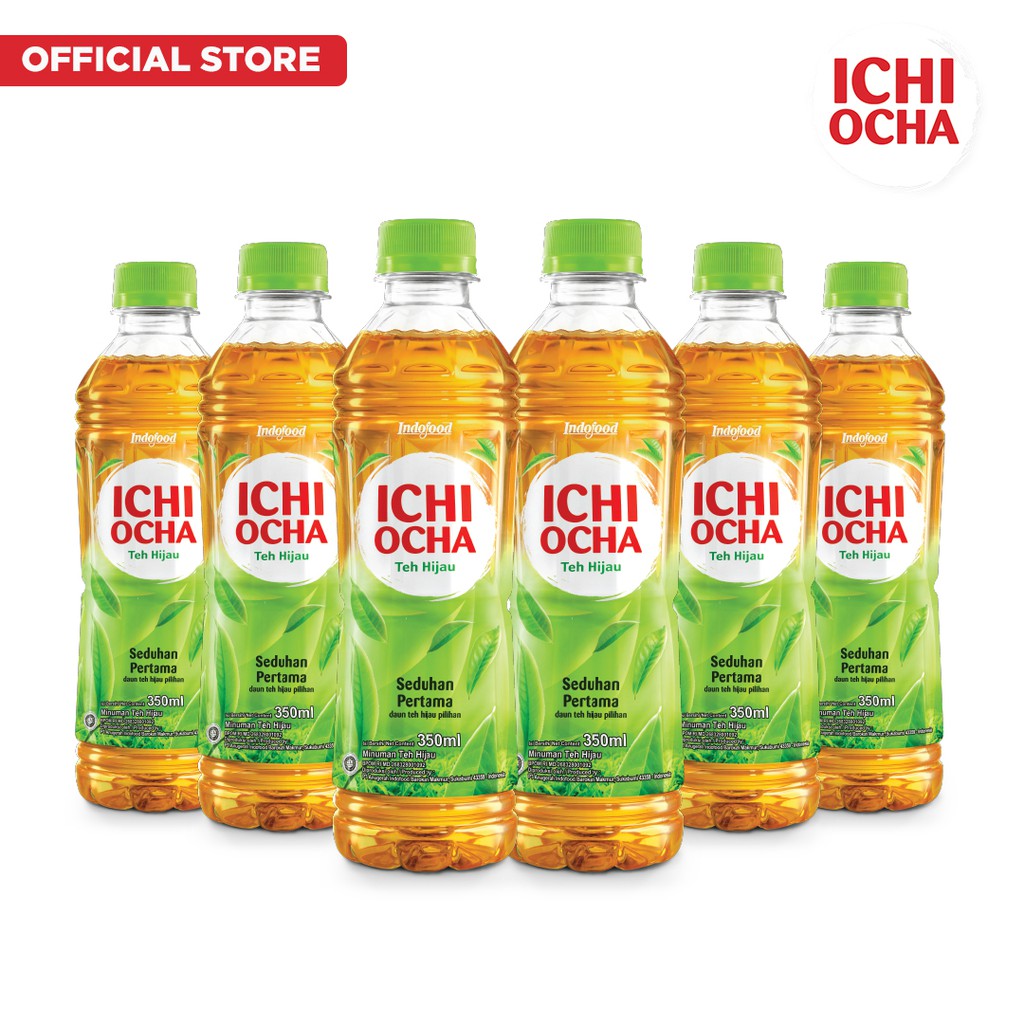 Jual ICHI OCHA Green Tea 350ml X 6 Pcs Shopee Indonesia