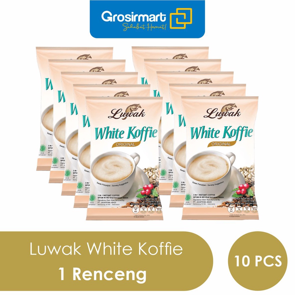 Jual Luwak White Coffee Renceng Pcs Shopee Indonesia