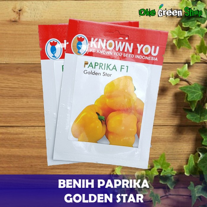 Jual Benih Bibit Buah Sayur Paprika Kuning Golden Star Known You Seed