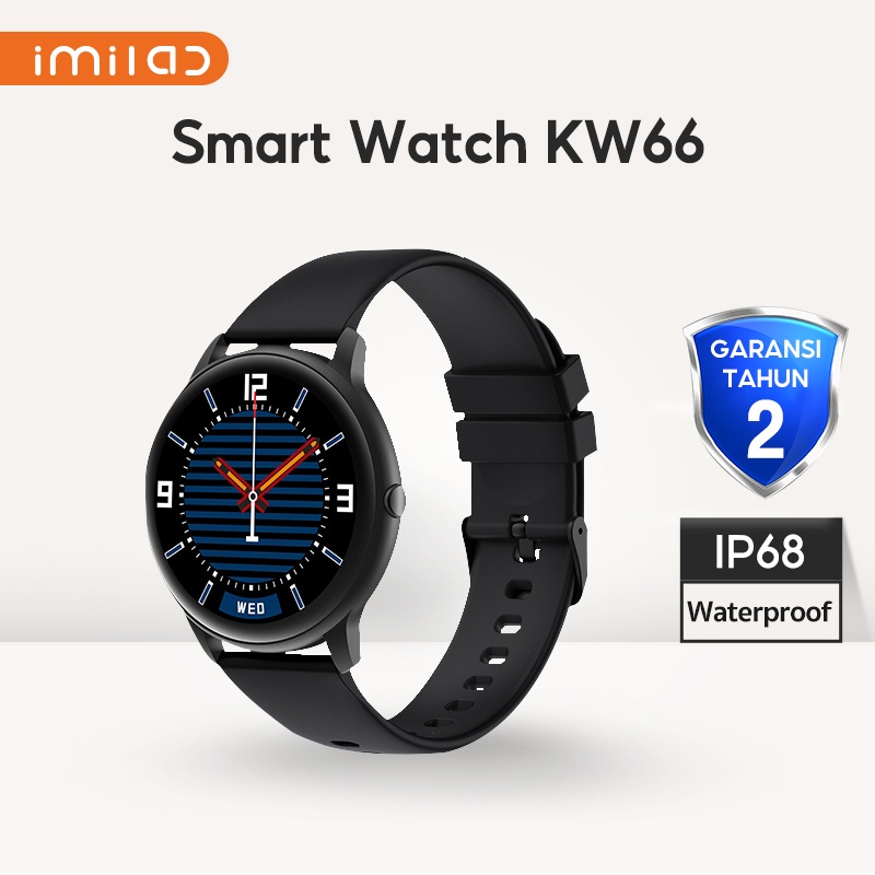 Jual IMILAB KW66 Smart Watch 3D Curved Display IP68 Waterproof Fitness