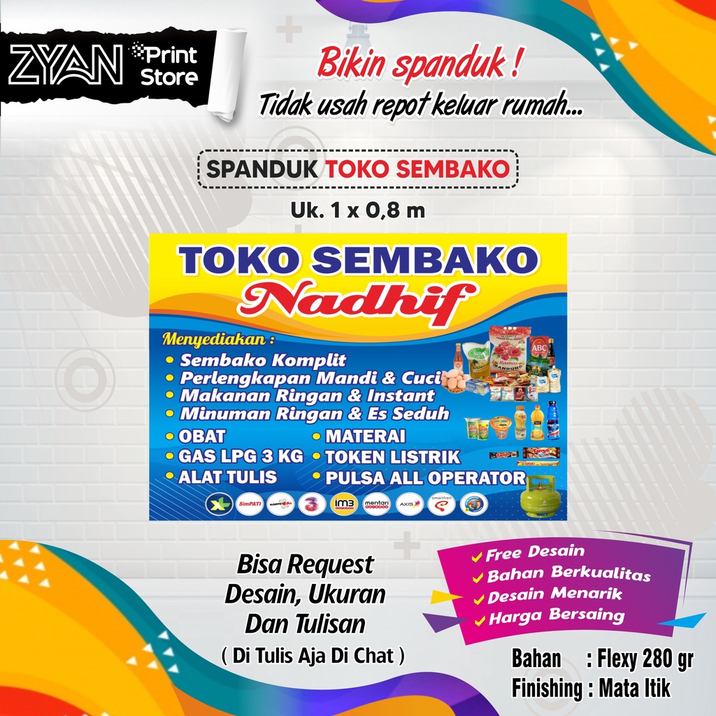 Jual Spanduk Banner Toko Sembako Shopee Indonesia