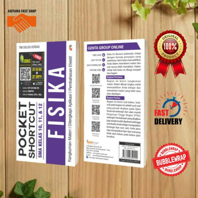 Jual Buku Materi Soal Rumus Pelajaran Fisika Sma Pocket Shortcut