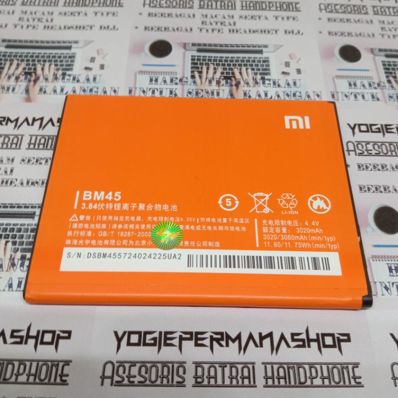 Jual Batre Batrei Baterai Battery Xiaomi Redmi Note Bm Bm