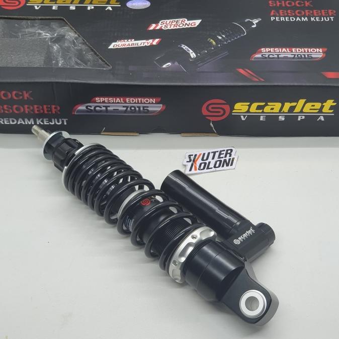 Jual Scarlet Racing Shock Suspension Depan Black Vespa Sprint V