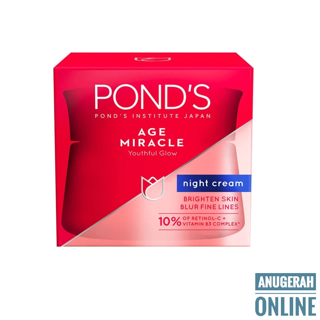 Jual Ponds Age Miracle Ultimate Youthful Glow Night Cream G Shopee