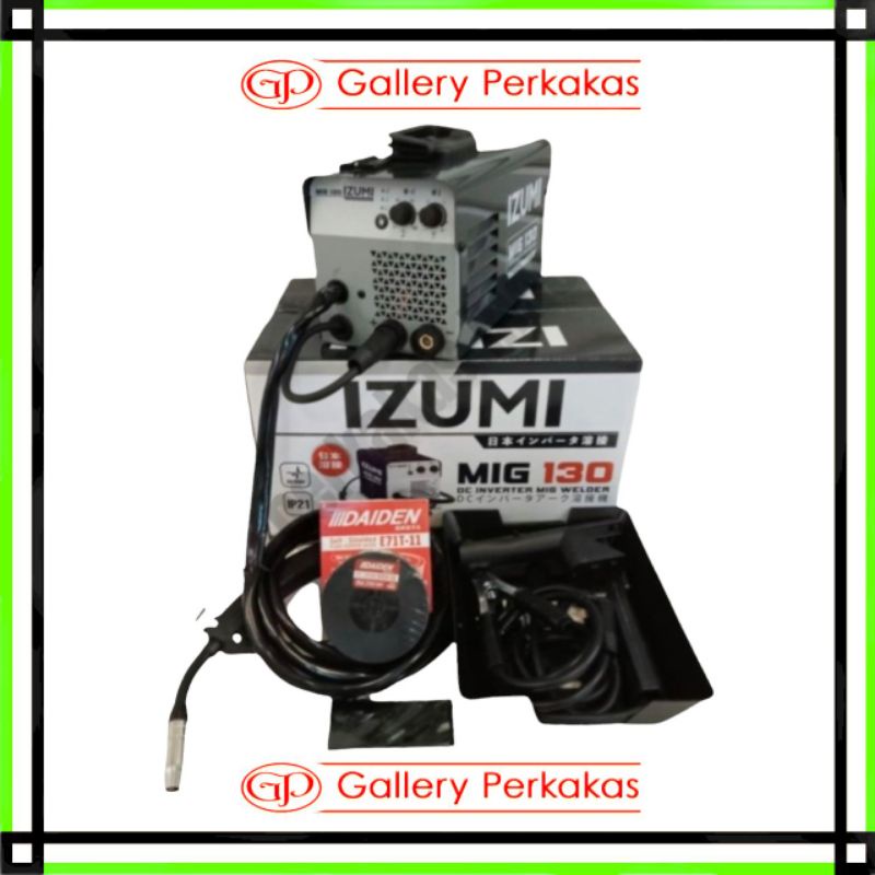 Jual IZUMI Mig 130a Mesin Las Mig Tanpa Gas Co2 130a Migi Flux Core