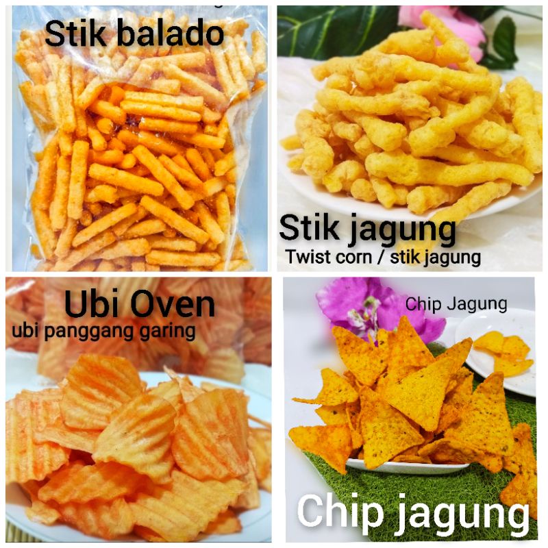 Jual Stick Jagung Bakar 500g Ubi Oven Balado Tortila Chip