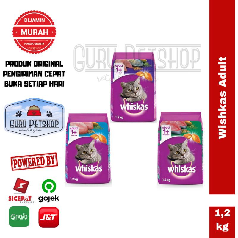 Jual Whiskas Adult All Varian 1 2kg Freshpack Makanan Kucing Whiskas