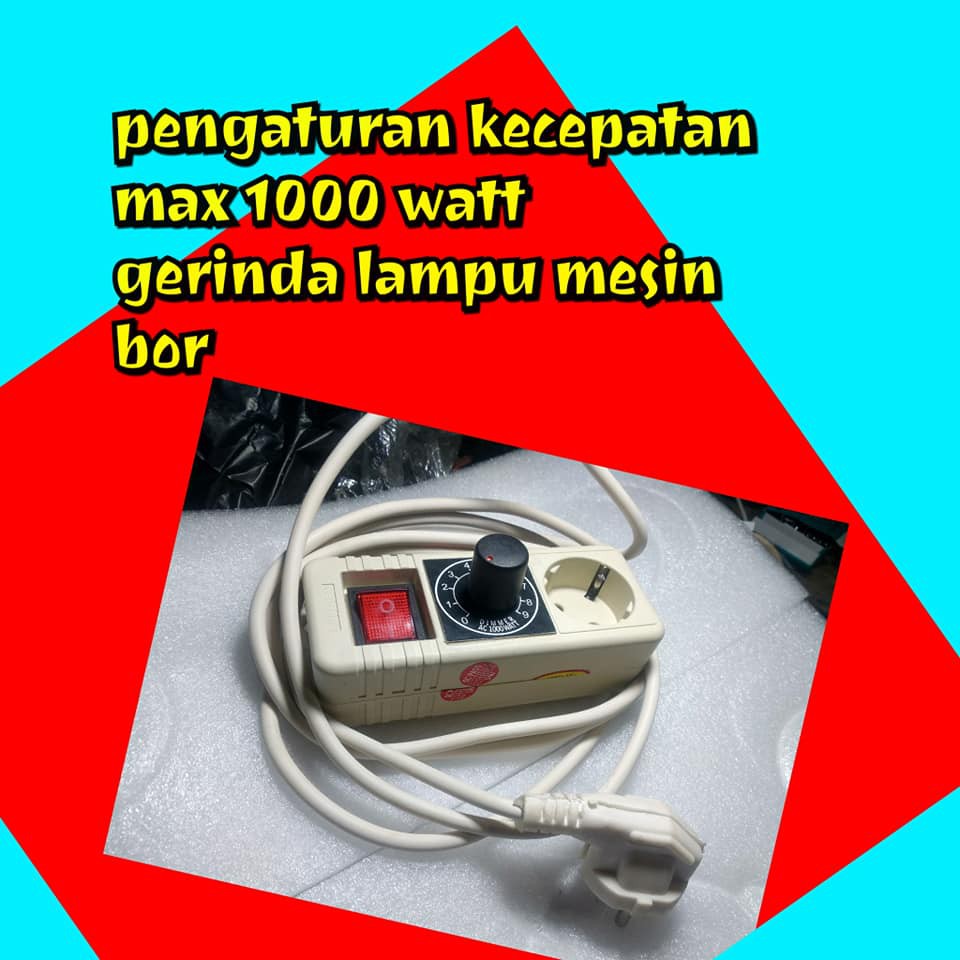 Jual Dimmer Scr 1000w 1000 Watt Pengatur Kecepatan Dinamo Gerinda Bor