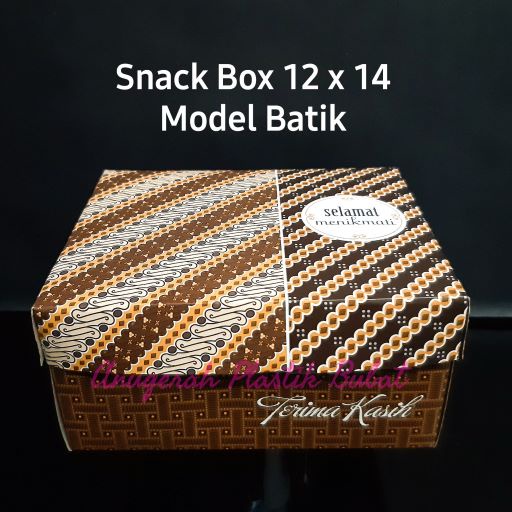 Jual Dus Kue Motif Batik Uk X Isi Pcs Box Snack Motif Batik Box