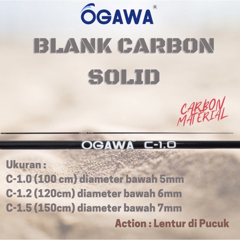 Jual BLANK OGAWA CARBON SOLID Shopee Indonesia