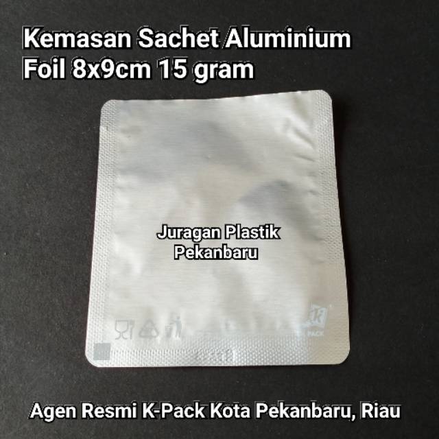 Jual Kemasan Sachet Silver Aluminium Foil X Cm Gram Bubuk Kopi Teh