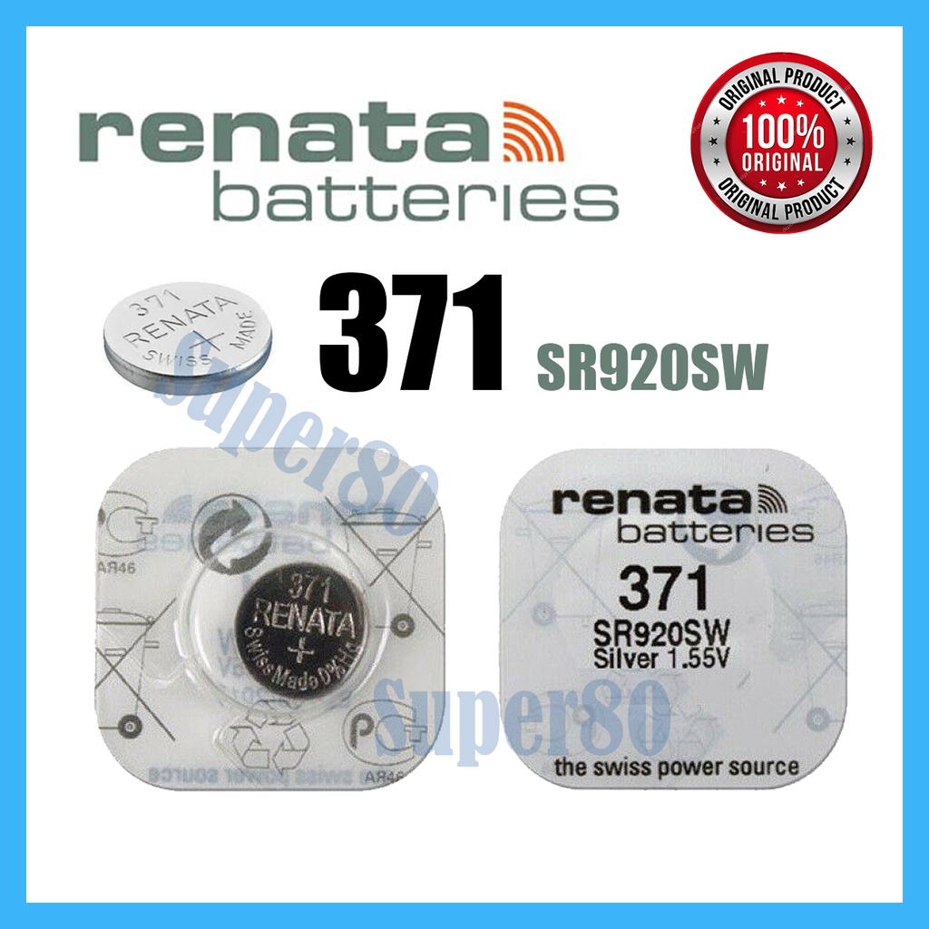 Jual Renata Ori 371 SR920SW Baterai Jam Battery Batre Asli Original