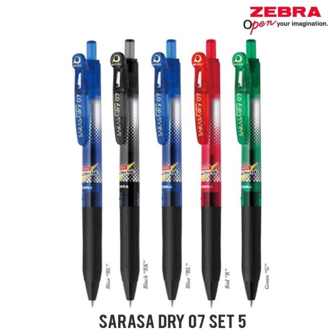 Jual Terbaru Zebra Sarasa Dry Set Pulpen Gel Pulpen Lucu Pulpen